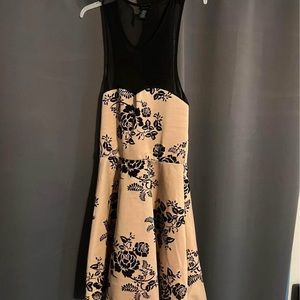 Black and rose gold semiformal dress